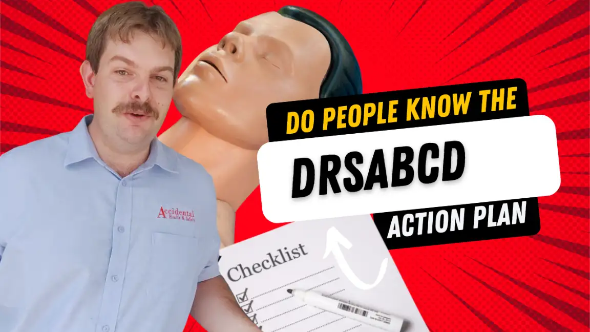 an image thumbnail of a trainer with a manikin and the text "do people know the drsabcd action plan: