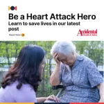 a woman helps an older woman having a heart attack