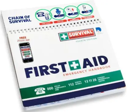 a photo of the bookFirst Aid Emergency Handbook" by Ella Tyler: