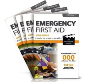 a photo of the book emergency first aid manual by john haines