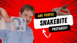 an image of a man holding up a $5 bill and a snake youtube thumbnail