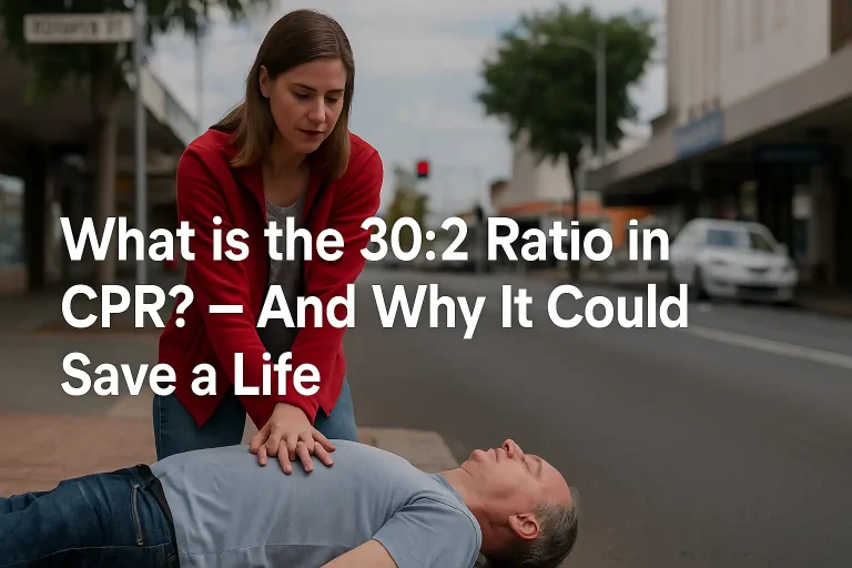 a toowoomba woman gives 30:2 CPR to a man